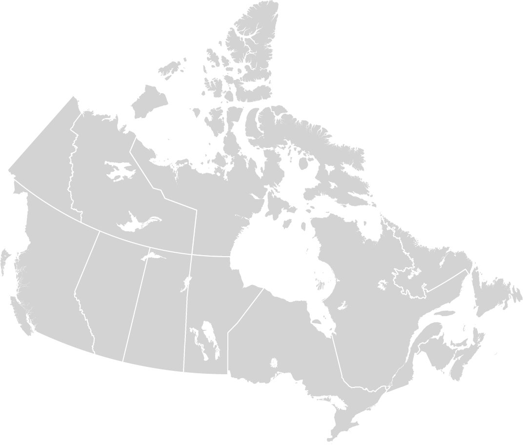 Canada blank map